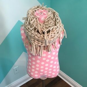 Cream infinity scarf